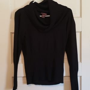 Black cowl neck sweater